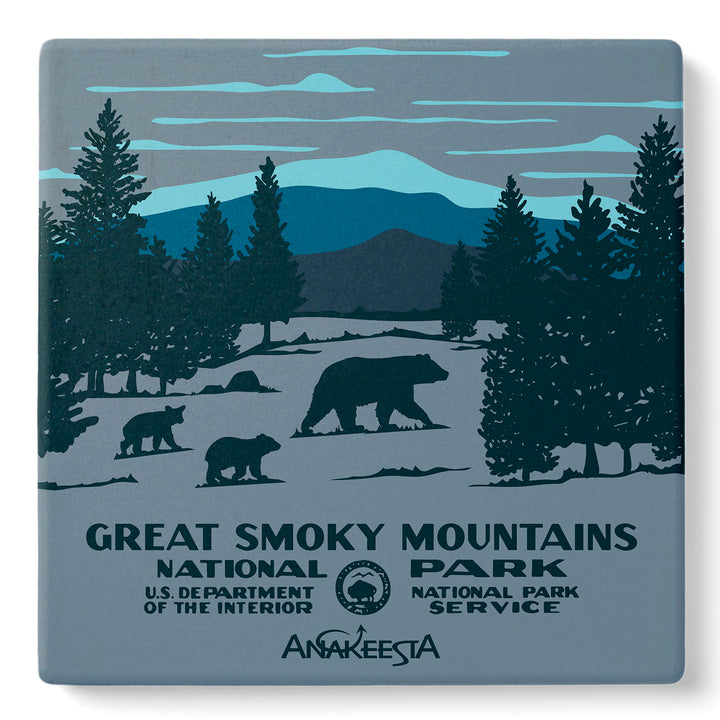 Black Bear GSMNP WPA Coaster