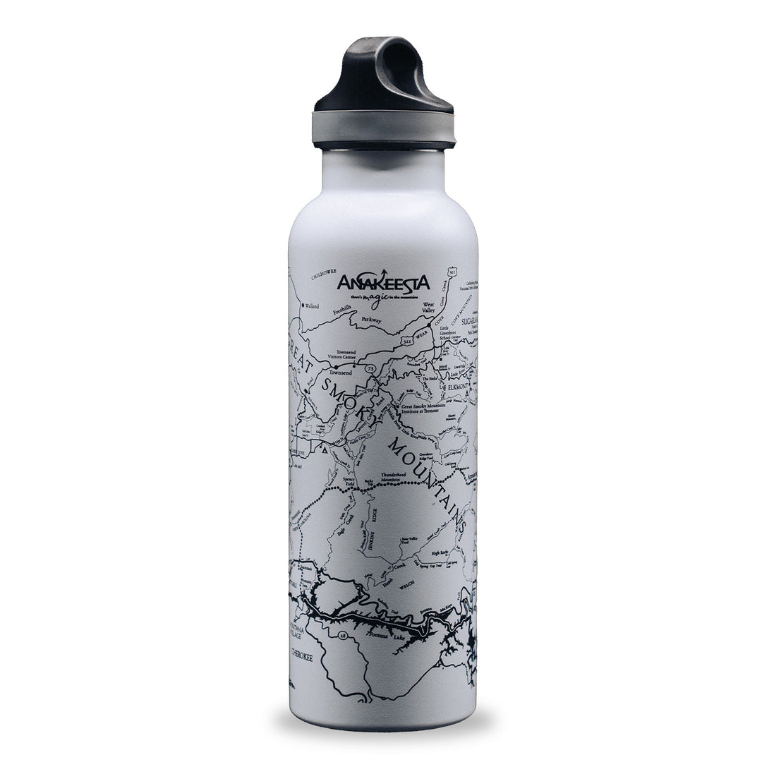 Line Map Water Bottle
